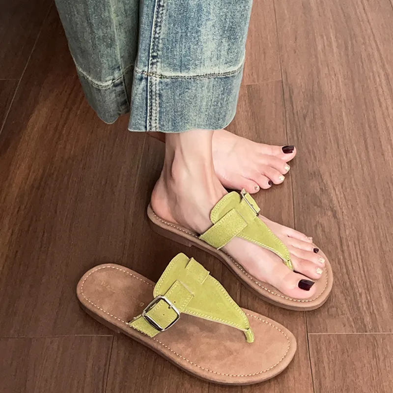 Than Than Me Rubber Sole Slip Resistant Flip Flops Women's-7