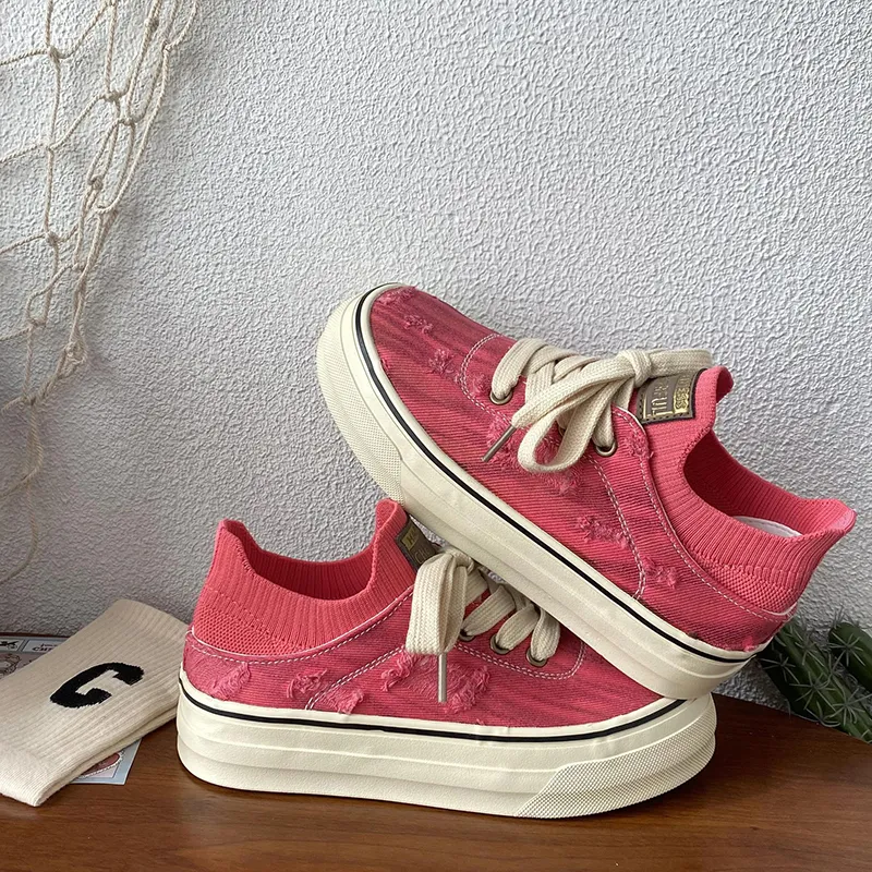 Than Than Me Slip Resistant Low Top Skateboard Shoes Women's-4