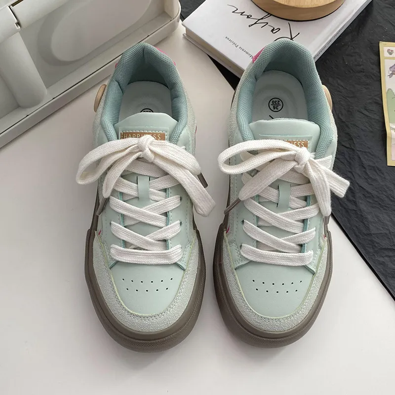 Than Than Me Anti Slip And Wear Resistant Breathable Low Top Skateboard Shoes Women's-5