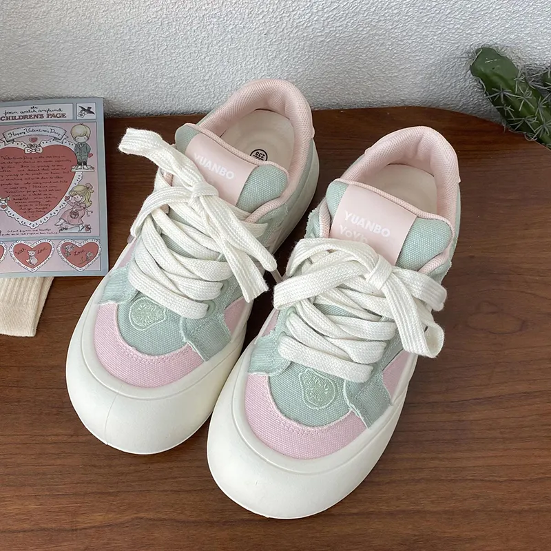 Than Than Me Slip Resistant Low Top Skateboard Shoes Women's-7
