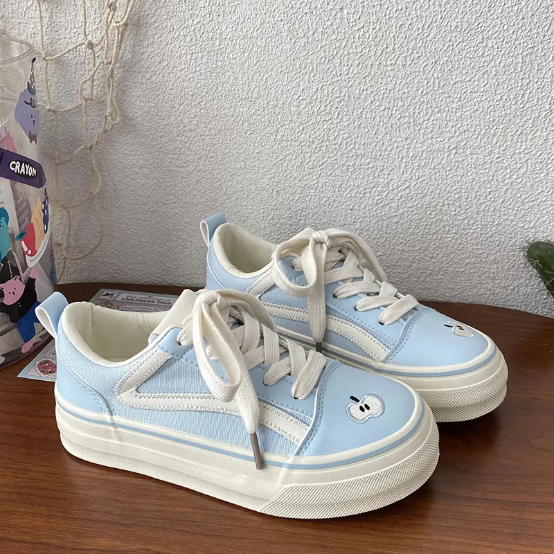 Than Than Me Slip Resistant Low Top Skateboard Shoes Women's-3