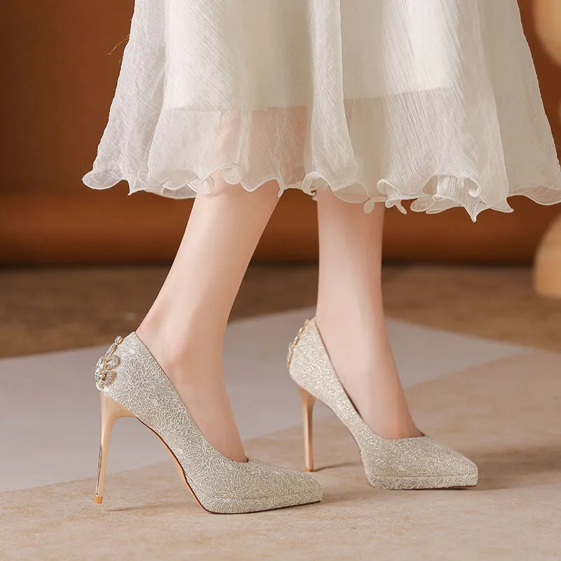 Than Than Me Slim Heel High Heels Women's-9