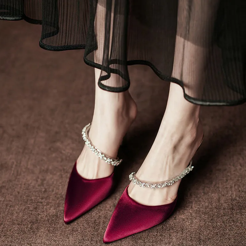 Than Than Me Slim Heel High Heels Women's-1