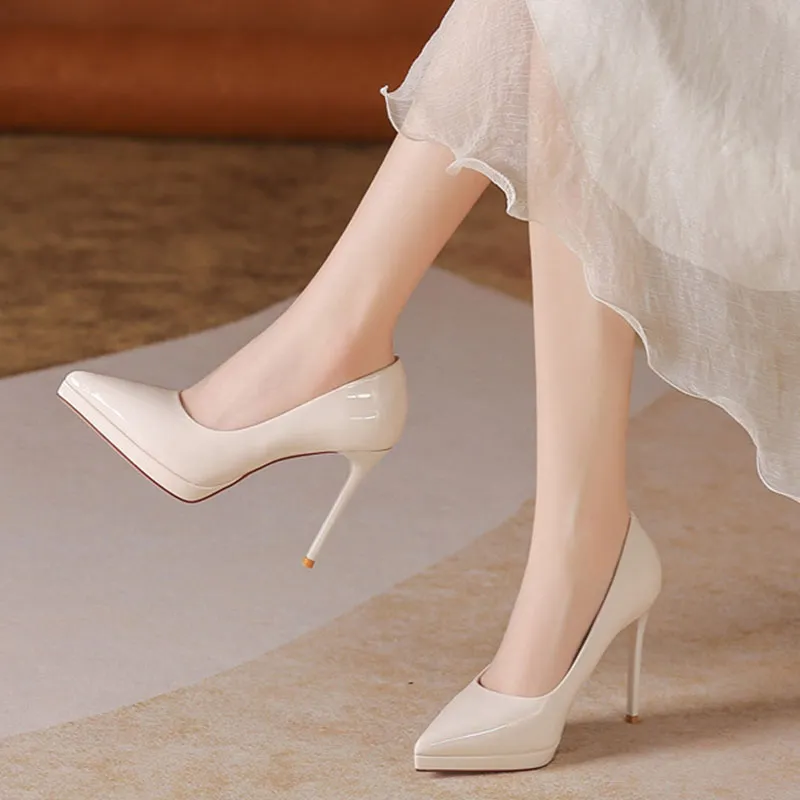 Than Than Me Slim Heel High Heels Women's-9