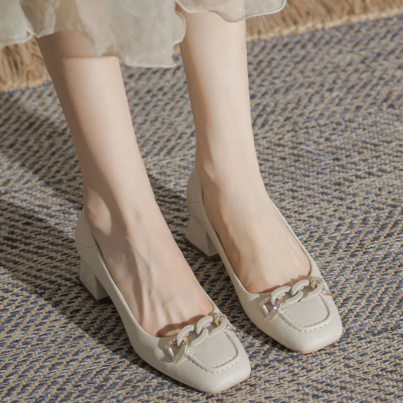 Than Than Me Casual Single Shoes Women's Apricot-1
