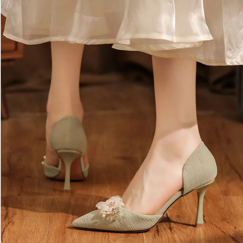 Than Than Me Slim Heel High Heels Women's-4