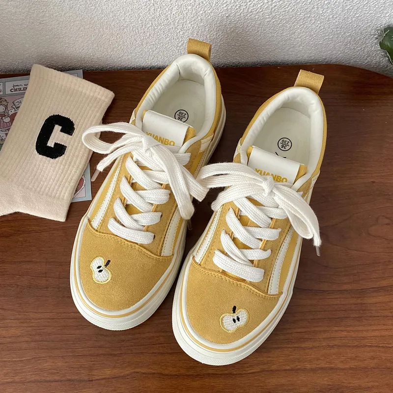 Than Than Me Slip Resistant Low Top Skateboard Shoes Women's-14