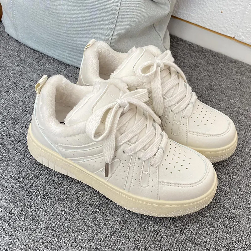 Than Than Me Warm Slip-Resistant Low-Top Skateboard Shoes Women's-2