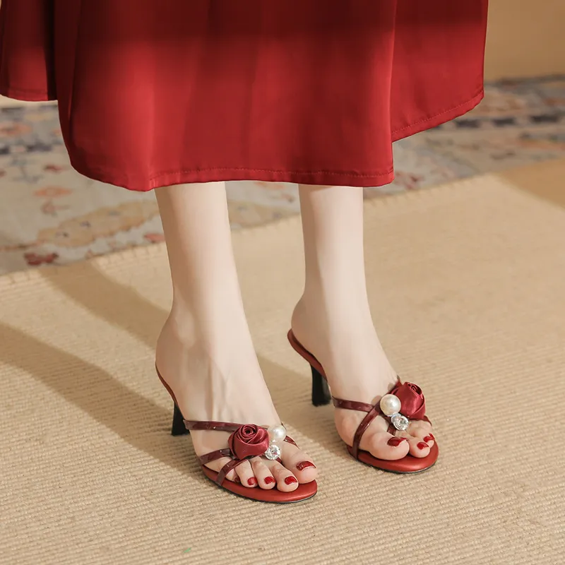 Than Than Me Rubber Sole Slip Resistant Slide Slippers Women's-5