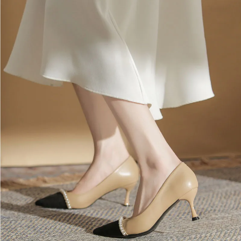 Than Than Me Slim Heel High Heels Women's-11