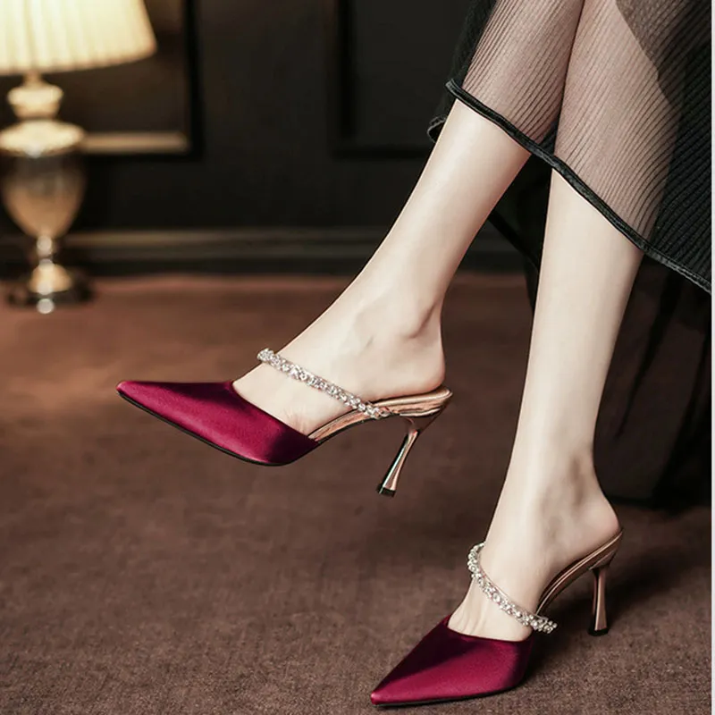 Than Than Me Slim Heel High Heels Women's-3