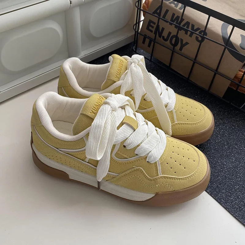 Than Than Me Anti-Slip And Wear-Resistant Breathable Low-Top Skateboard Shoes Women's-2