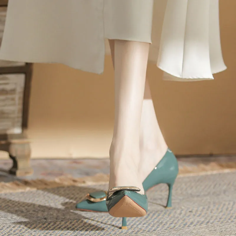 Than Than Me Slim Heel High Heels Women's-3
