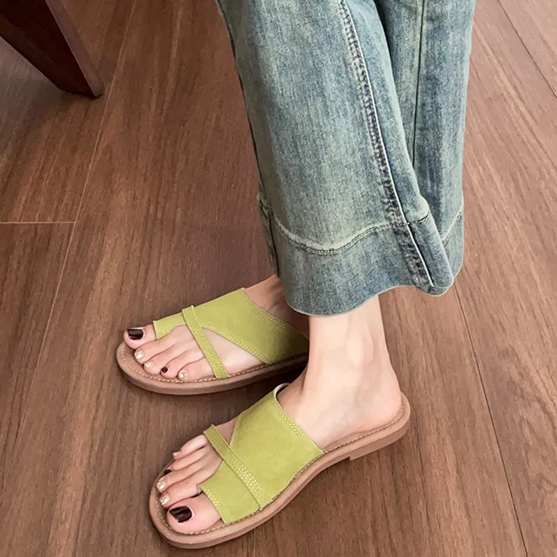 Than Than Me Rubber Sole Slip Resistant Flip Flops Women's-5