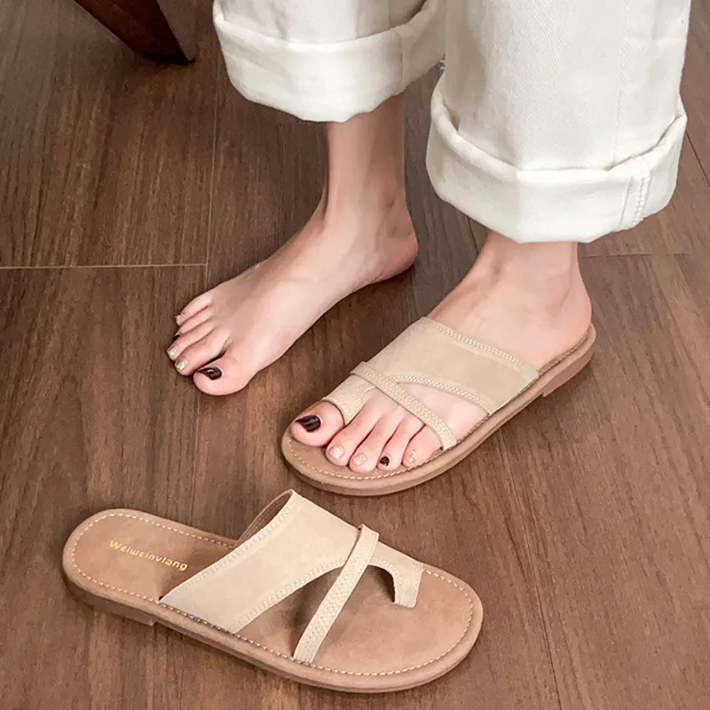 Than Than Me Rubber Sole Slip Resistant Flip Flops Women's-1