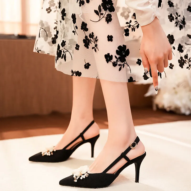 Than Than Me Slim Heel High Heels Women's-11