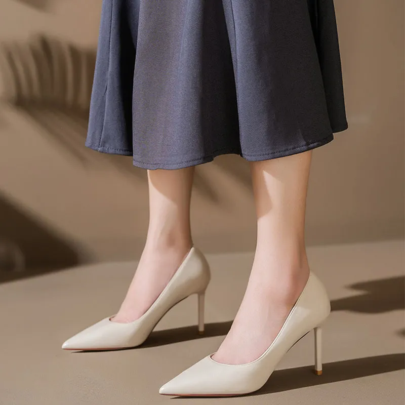 Than Than Me Slim Heel High Heels Women's-10