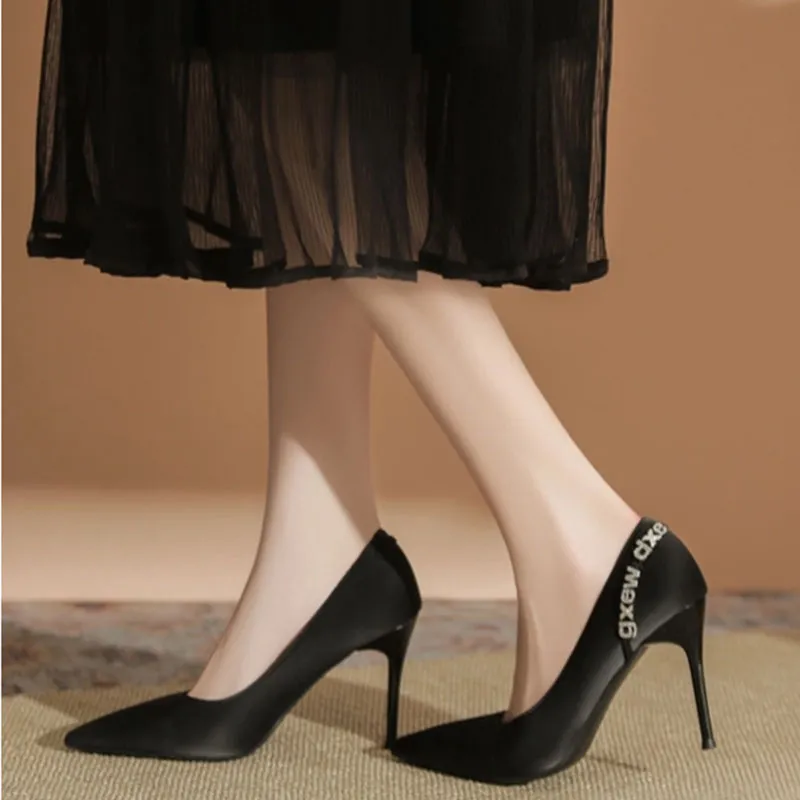Than Than Me Slim Heel High Heels Women's-6
