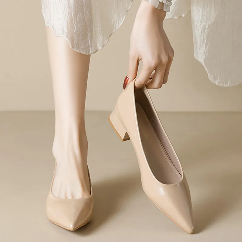 Than Than Me Chunky Heel High Heels Women's-8