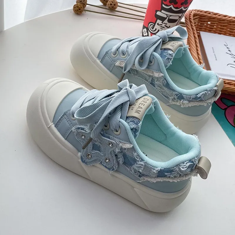 Than Than Me Slip-Resistant Low-Top Skateboard Shoes Women's-3