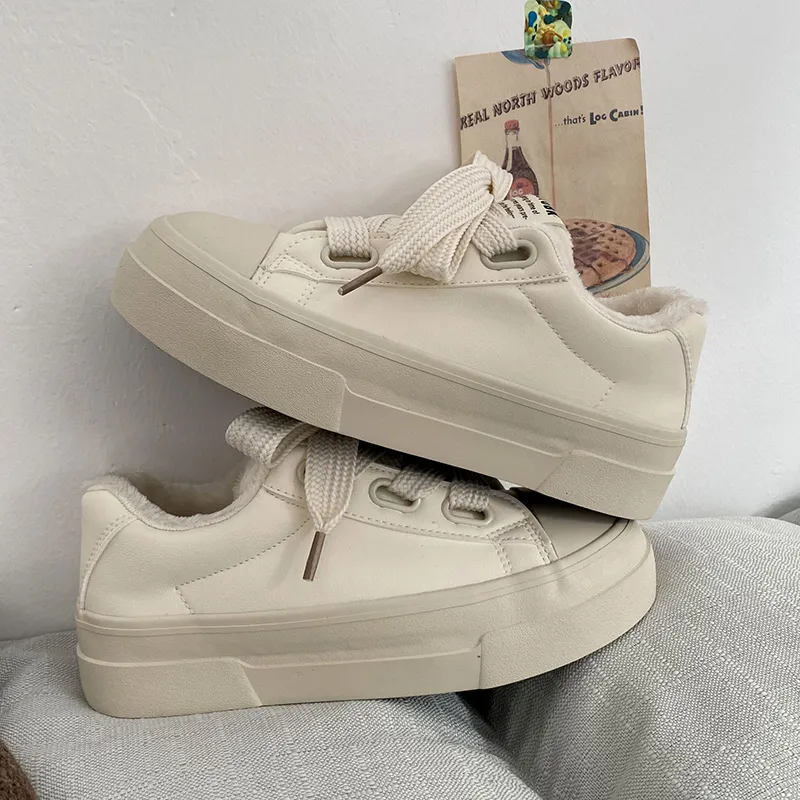 Than Than Me Warm Slip-Resistant Low-Top Skateboard Shoes Women's-3