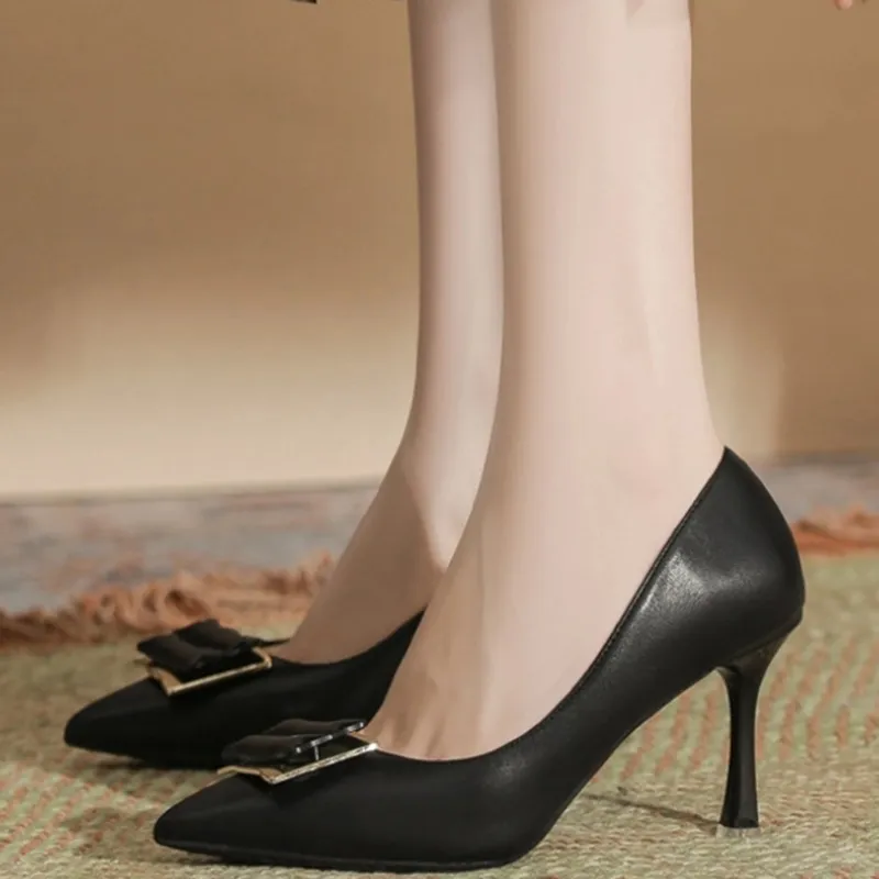 Than Than Me Slim Heel High Heels Women's-10