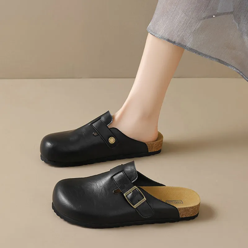 Than Than Me Rubber Sole Slip Resistant Wrap toe Slippers Women's-1
