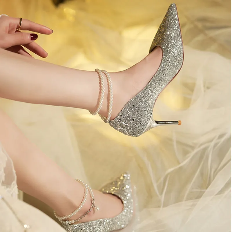 Than Than Me Slim Heel High Heels Women's-2