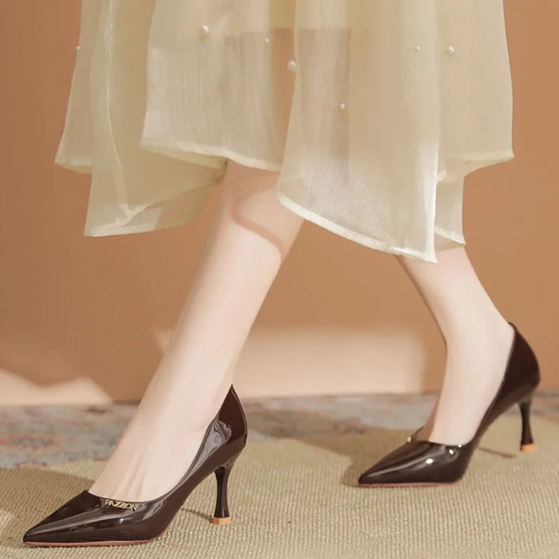 Than Than Me Slim Heel High Heels Women's-10