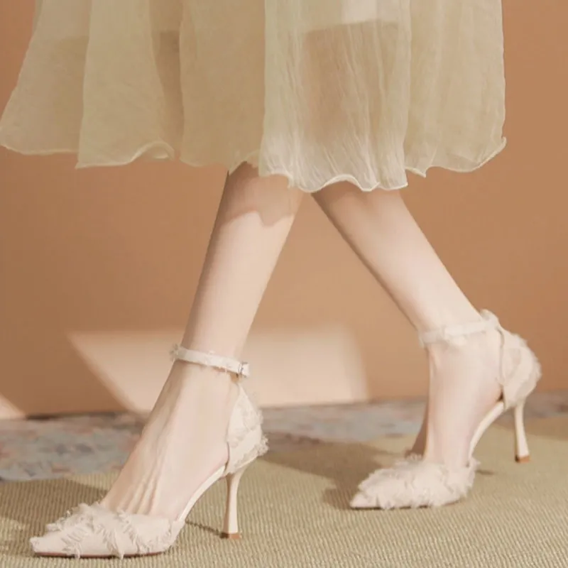Than Than Me Slim Heel High Heels Women's-7