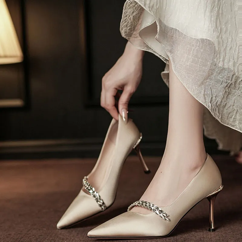 Than Than Me Slim Heel High Heels Women's-9