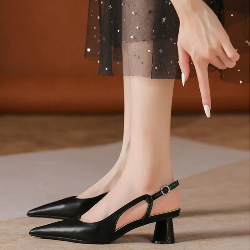 Than Than Me Chunky Heel High Heels Women's-6