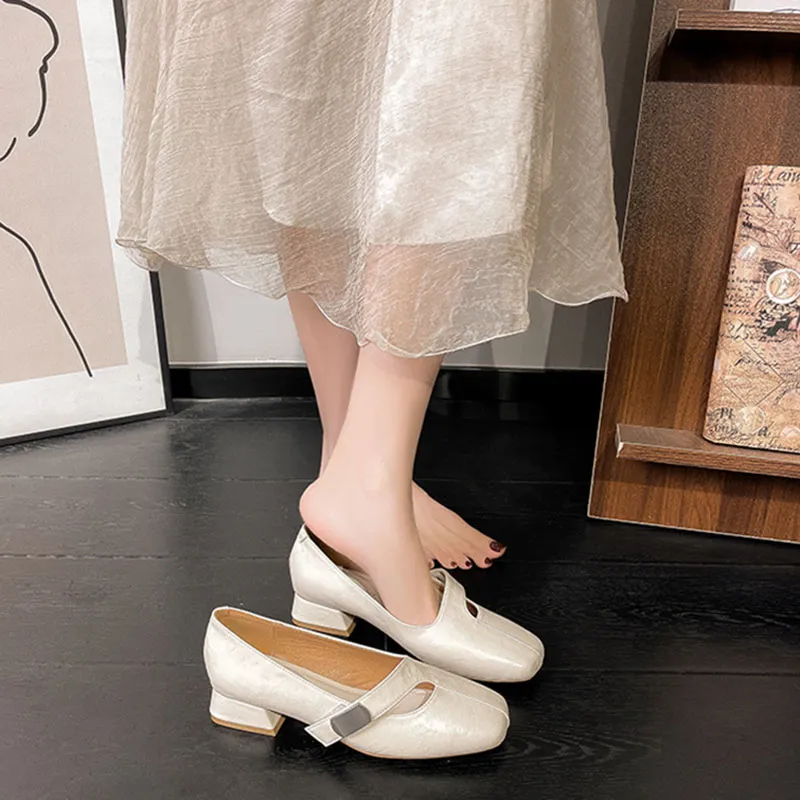 Than Than Me Casual Single Shoes Women's Apricot-1