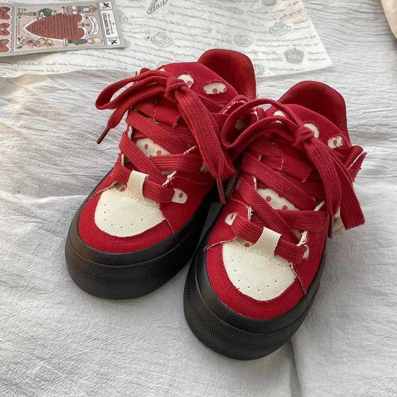 Than Than Me Slip Resistant And Breathable Low Top Skateboard Shoes Women's-6