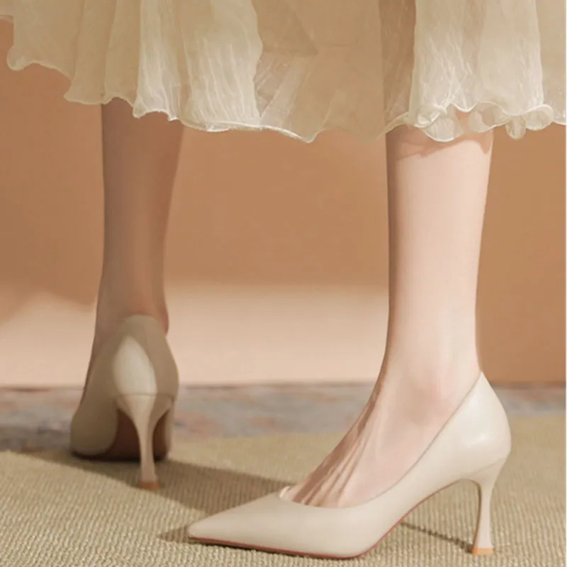 Than Than Me Slim Heel High Heels Women's-7