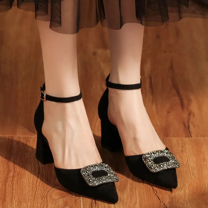 Than Than Me Chunky Heel High Heels Women's-1
