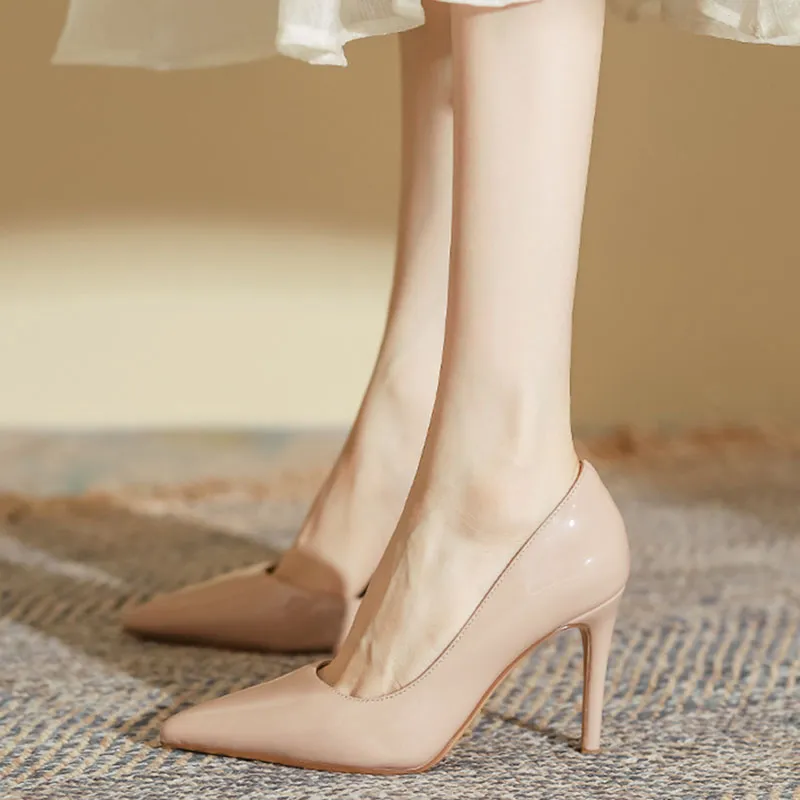 Than Than Me Slim Heel High Heels Women's-10