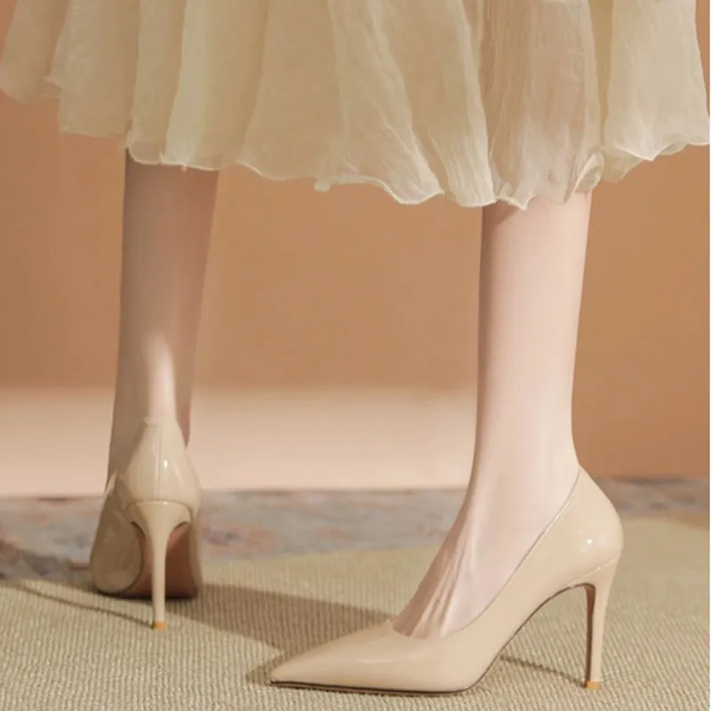 Than Than Me Slim Heel High Heels Women's-11