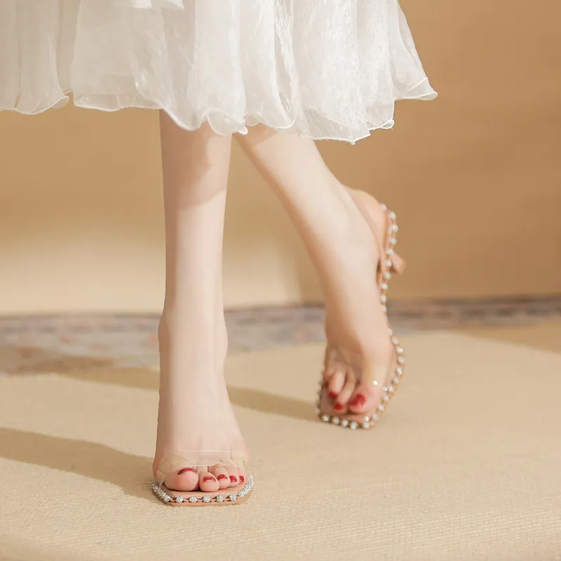 Than Than Me Rubber Sole Slip Resistant Slide Slippers Women's-5
