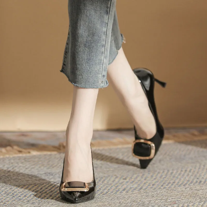 Than Than Me Slim Heel High Heels Women's-5