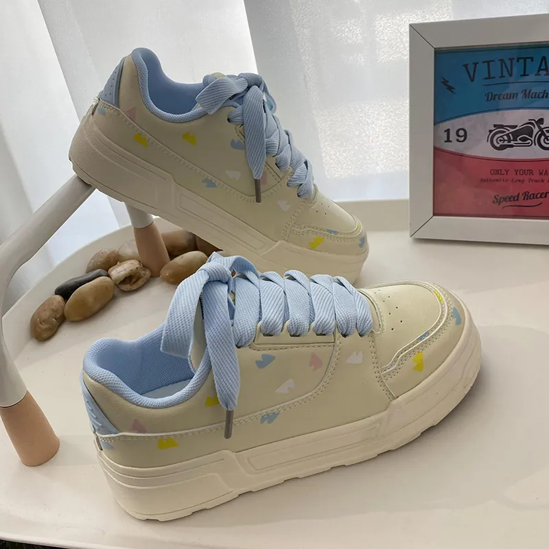 Than Than Me Slip-Resistant Low-Top Skateboard Shoes Women's-3