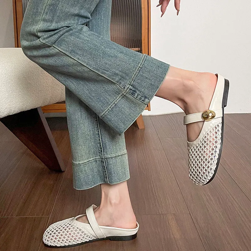 Than Than Me Rubber Sole Slip Resistant Closed Toe Slippers Women's-7