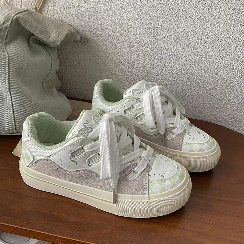 Than Than Me Slip Resistant Low Top Skateboard Shoes Women's-6