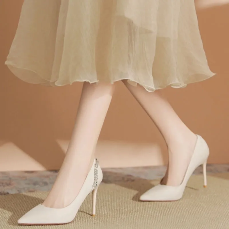 Than Than Me Slim Heel High Heels Women's-1