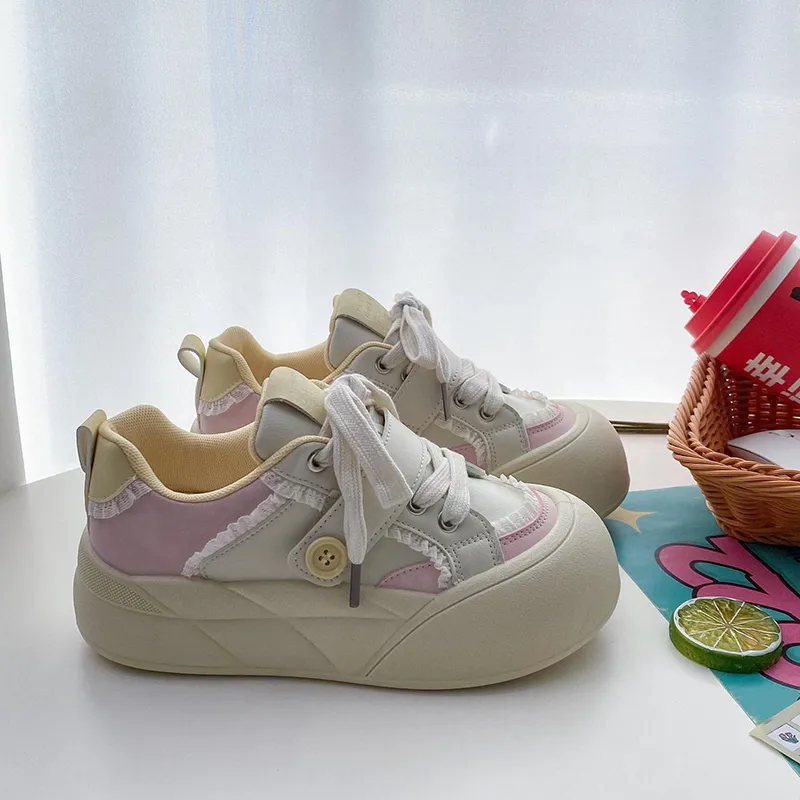 Than Than Me Slip Resistant Low Top Skateboard Shoes Women's-10