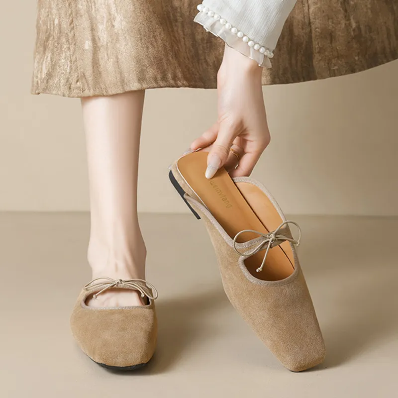 Than Than Me Rubber Sole Slip Resistant Wrap toe Slippers Women's-5