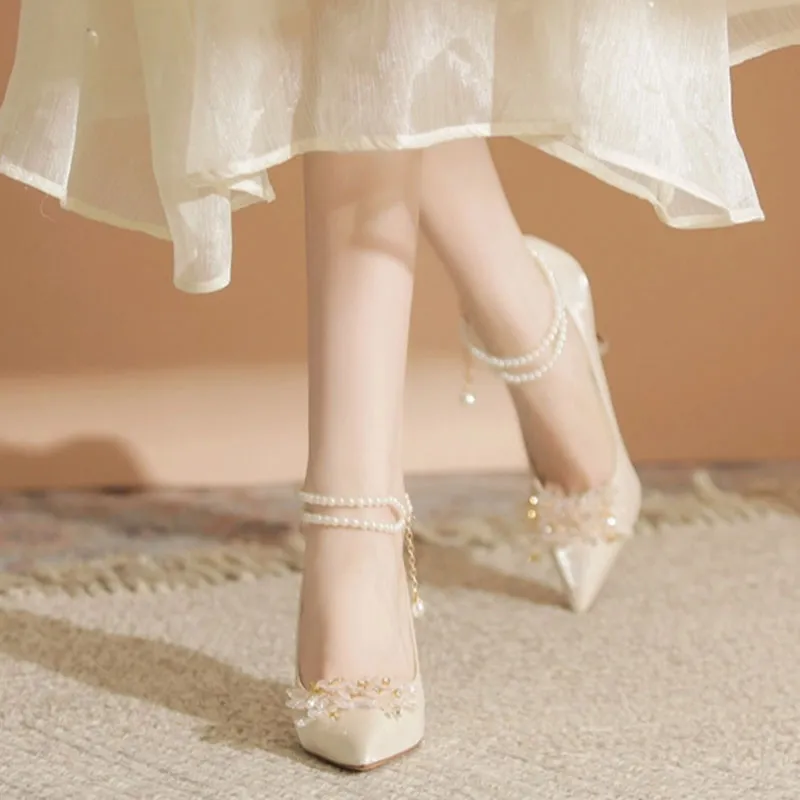 Than Than Me Slim Heel High Heels Women's-9