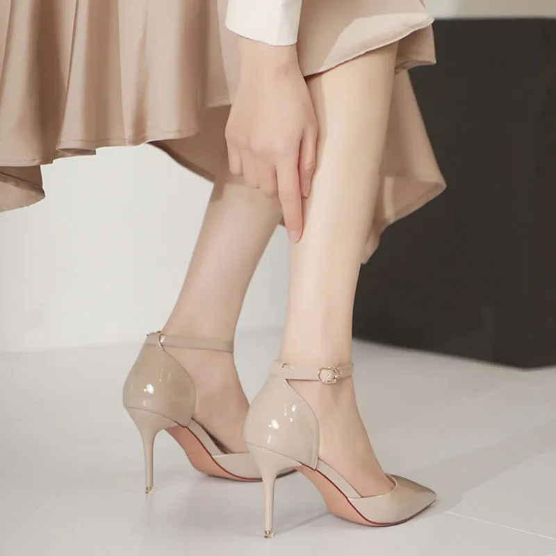 Than Than Me Slim Heel High Heels Women's-14