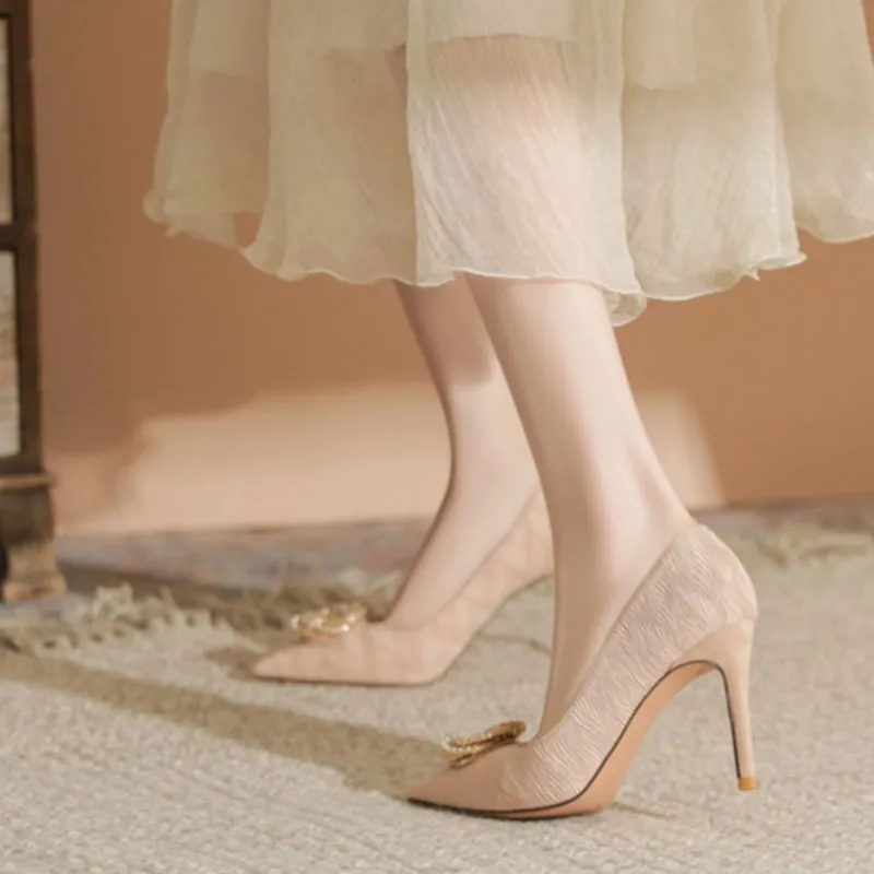 Than Than Me Slim Heel High Heels Women's-6