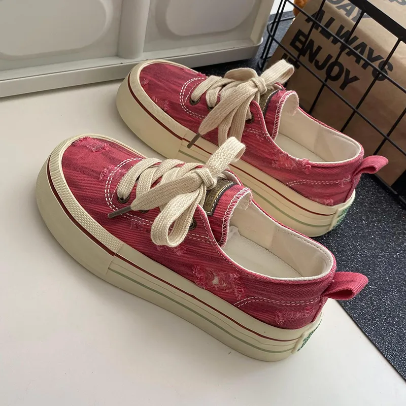 Than Than Me Slip-Resistant Breathable Low-Top Skateboard Shoes Women's-7